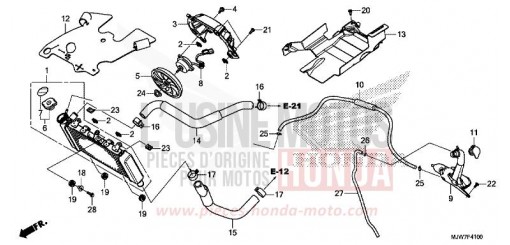 RADIATEUR CB500FAJ de 2018